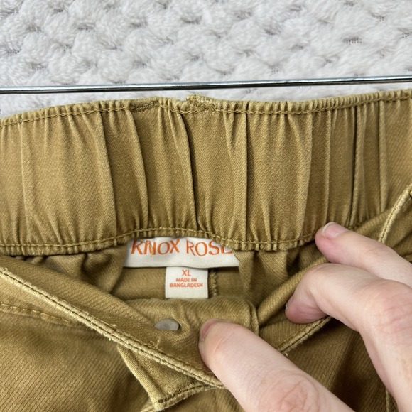 Knox Rose Cropped‎ Cargo Pants High Waist Casual Trousers Khaki XL - Picture 2 of 12